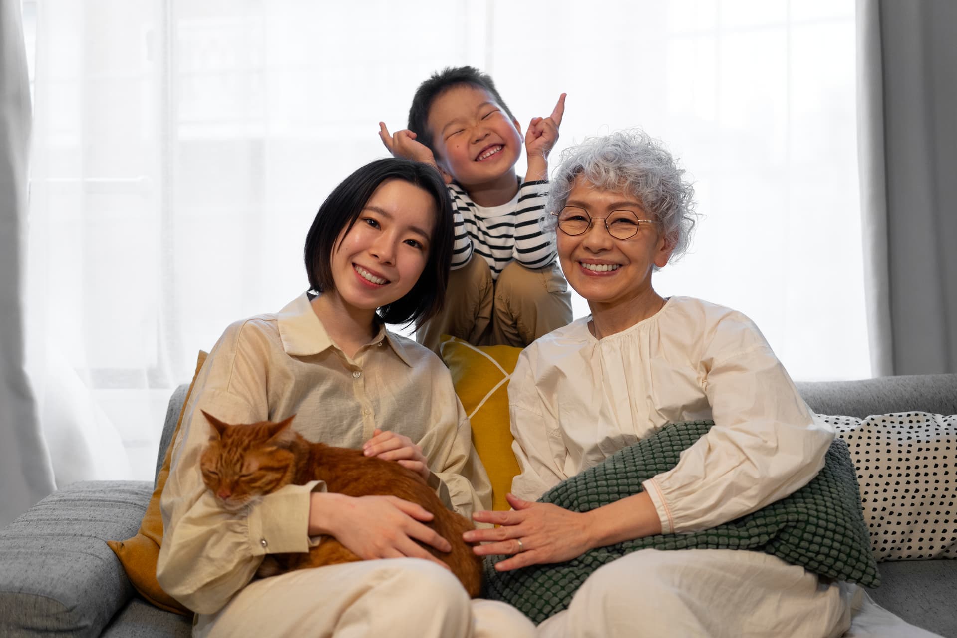 Family enjoying life together
